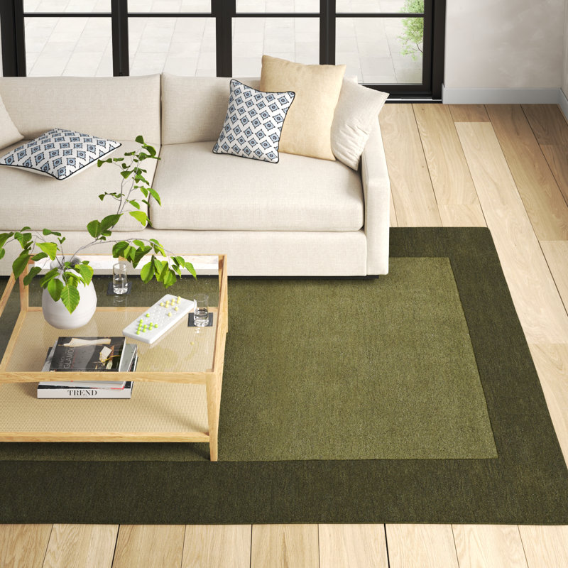 Dolma Hand Loomed Wool Rug, Rectangle 5' x 8'