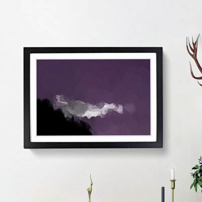 Cloud Blur Above the Forest in Abstract - Picture Frame Painting Print