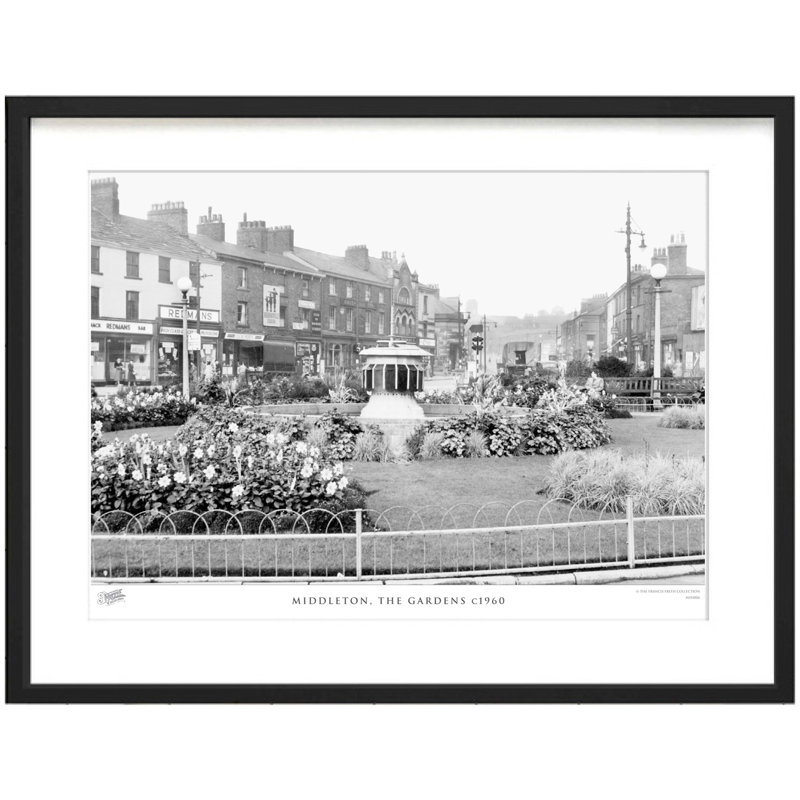 Middleton, The Gardens C1960 by Francis Frith - Single Picture Frame Print, 28cm H x 36cm W x 2.3cm D