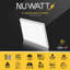 NUWATT, paquet de 4, 1 x 1 lumière carrée à panneau plat à DEL, 5CCT 2700K / 3000K / 3500K / 4000K / 5000K sélectionnable, 1500LM 18W, pilote interne, à intensité variable, 120V, CRI90, plafonnier à fixation carrée de 12 po d'épaisseur, 1 po d'?-102237813