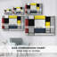 Composition avec grand avion rouge, jaune, noir, gris et bleu - Piet Mondrian - toile tendue avec châssis - 1921-90816078