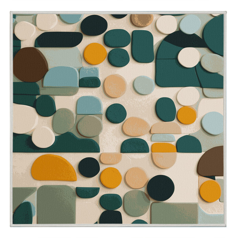 Dotted Terrains Rug, Square 3'
