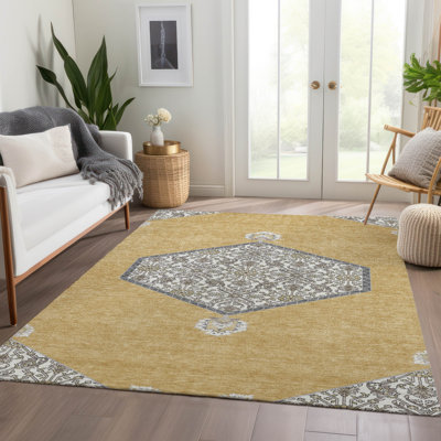 Tapis oriental de qualité supérieure lavable à la machine Jahnke AMF1011