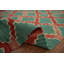 Modern Green Kilim Runner Rug 3x10 to Enhance Any Space