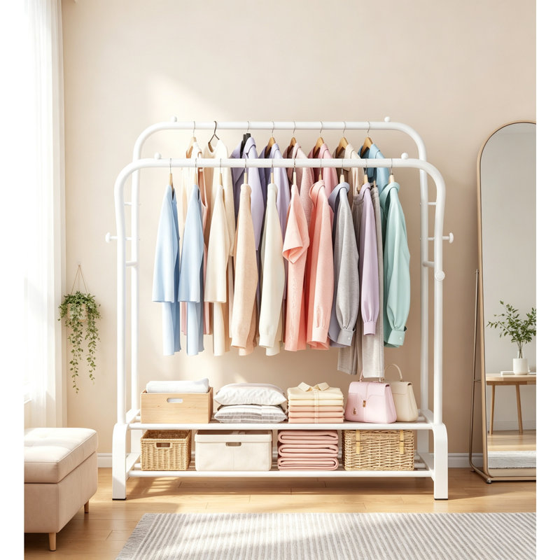 146cm Adjustable Portable Wardrobe