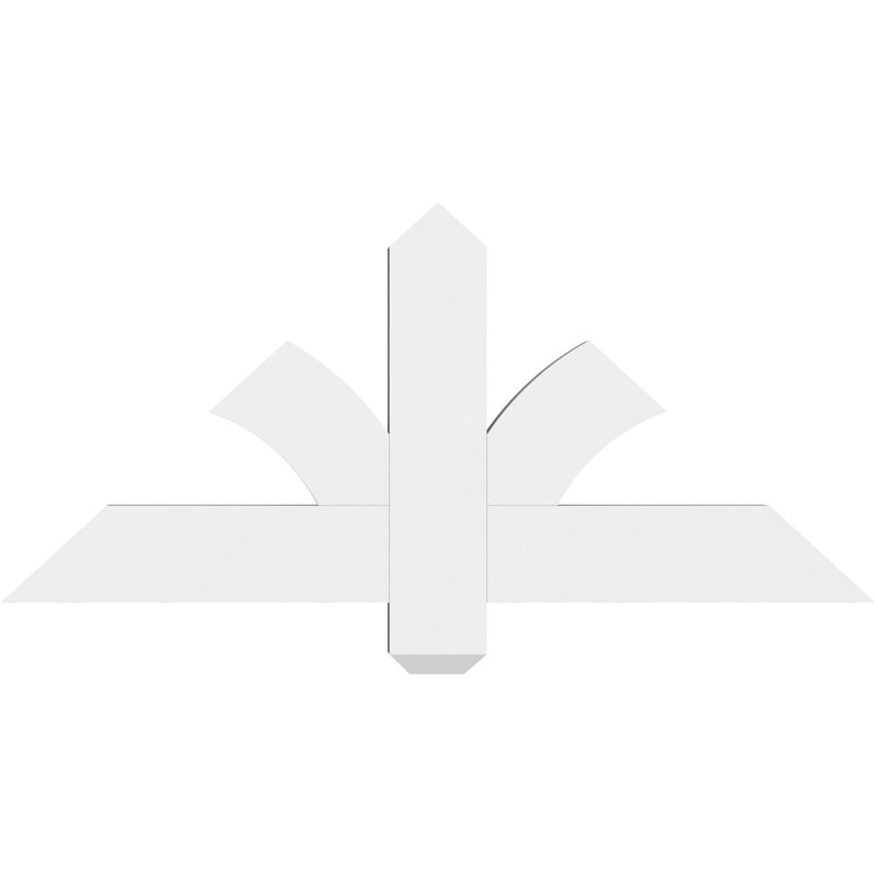 Support pour pignon en PVC Redmond, H 16,5 po x l 36 po (pas: 11/12), P 2 po x F 4 po