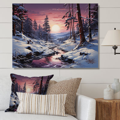 «Pine Tree Winters Magic III» sur toile