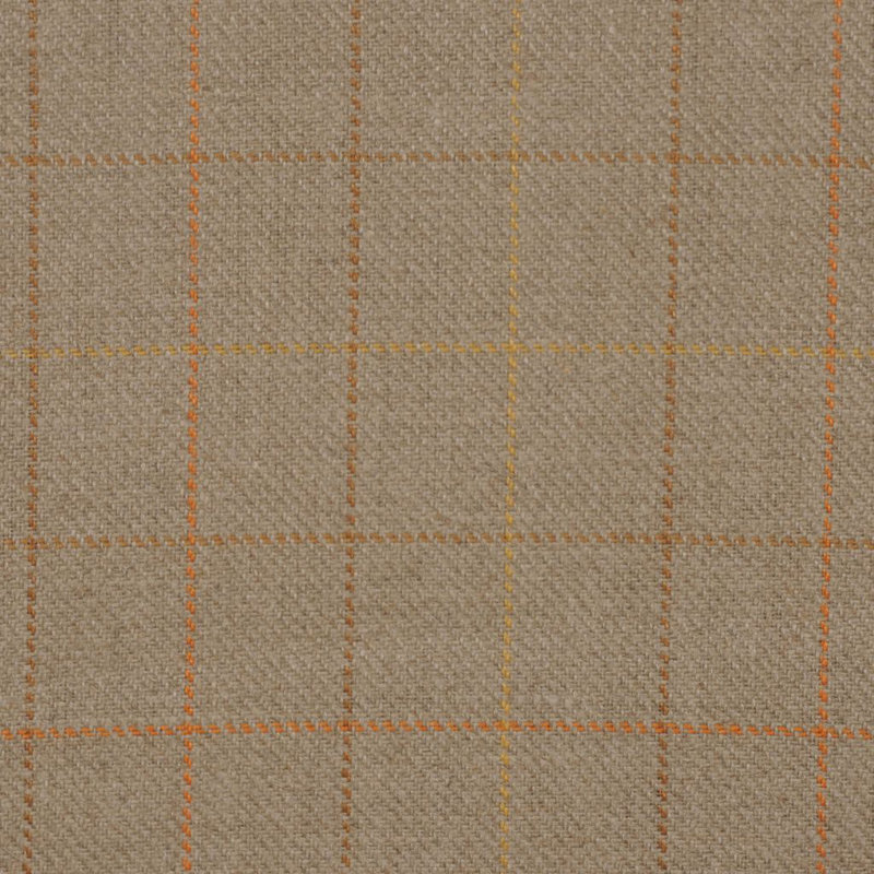 Tissu Hildegarde, Lin / rouille
