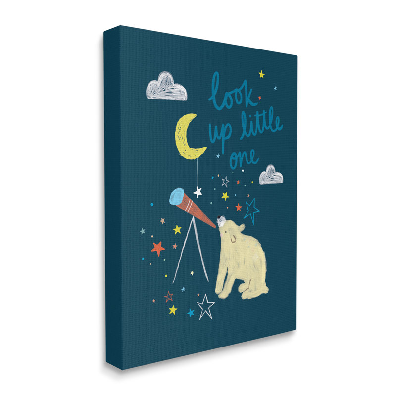 «Look Up Little One Expression Kids» par Art textuel, H 40 po x l 30 po x P 2 po, Toile tendue