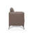 Malaga Taupe Leather Sofa (Assembled)