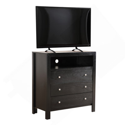 Élégant meuble télé noir avec rangement spacieux et fabrication durable pour les espaces de vie modernes