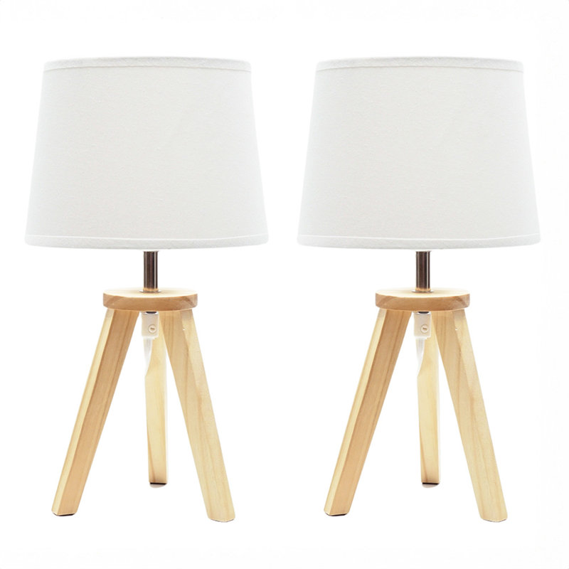 Byersville Wood Tripod Lamp, Natural