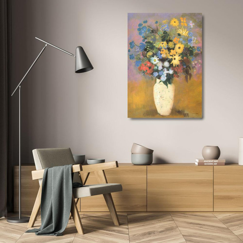 Vase of Flowers, 1914, 24" H x 17" W