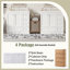 Meuble-lavabo autoportant de style shaker de 72 pouces avec lavabo en résine, tiroirs à fermeture en douceur et portes à fermeture en douceur