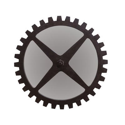 Miroir rond de style industriel Iron Mountain