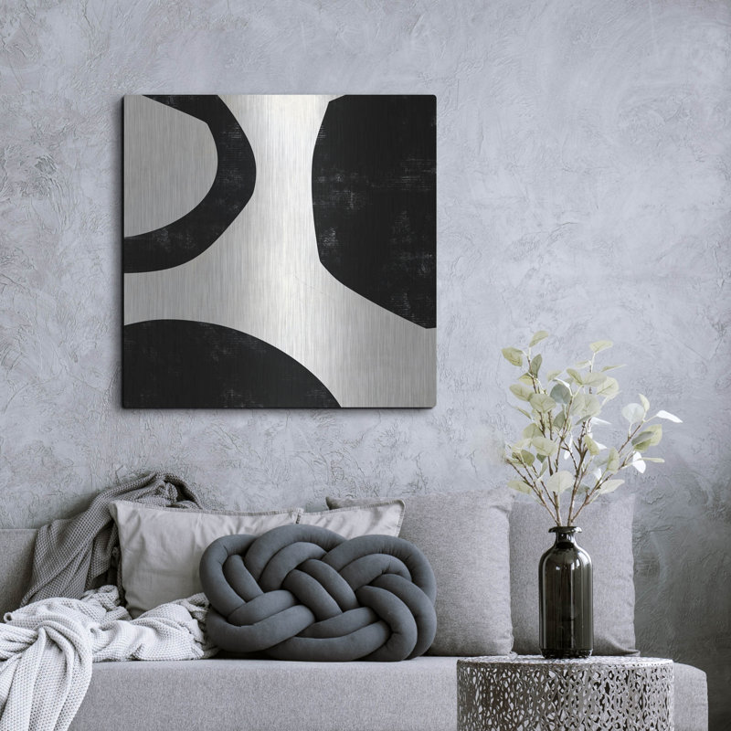  «L'espace entre 1» par Laura Gibson, art mural en métal, 36 po x 36 po, H 36 po x l 36 po