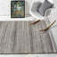 Striped Wool Hand Woven Area Rug-1894670318