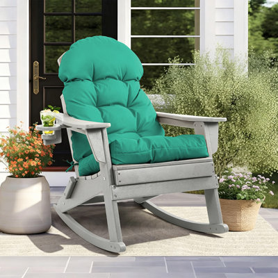Coussin de dossier de chaise d'extérieur Adirondack, coussins de meubles de patio à haut dossier, imperméables et résistants à l'eau