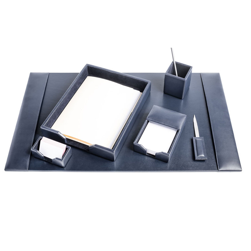Ensemble de rangement de bureau 6 pièces Jovie, Bleu marine