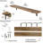 60" X 9.25" Floating Bookshelf For Wall, Kitchen And Home Office Decor, Wooden Shelf, Decorative Shelves, Rustic & Boho Decor, Burnt, 2 Pcs