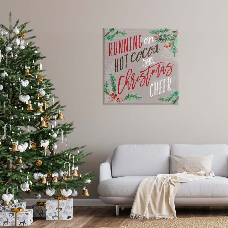 Art mural sur toile Cocoa & Christmas Cheer par Deb Strain, H 36 po x l 36 po