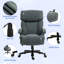 Grande et grande chaise de bureau, jusqu'à 450 lb Fauteuil de bureau robuste à haut dossier avec roulettes pivotantes, fauteuil de direction