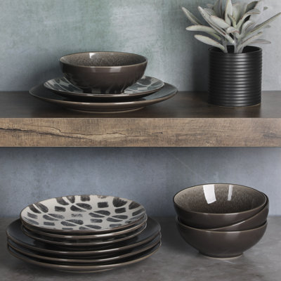 12 Piece Dinnerware Set, Service for 4