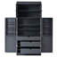 Garde-manger autoportant de 77 po de hauteur avec tablettes réglables, tablettes de porte, tiroirs et supports à vin-131409849