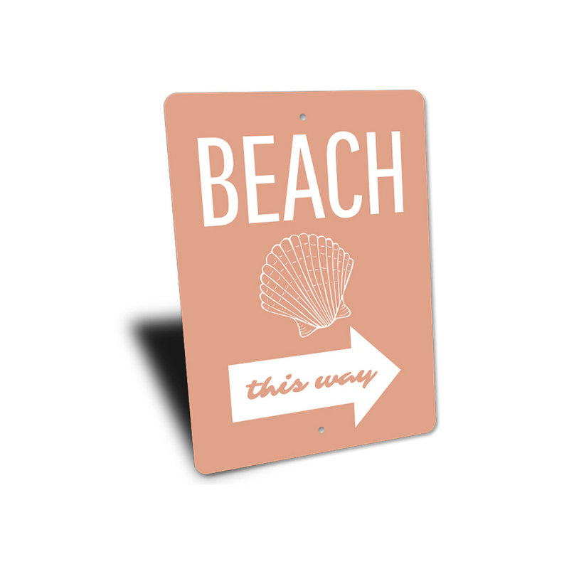 Plaque de plage, H 14 po x l 10 po x P 0,04 po