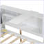 Lit plateforme en bois avec lit gigogne, tablettes et tête de lit-58003817