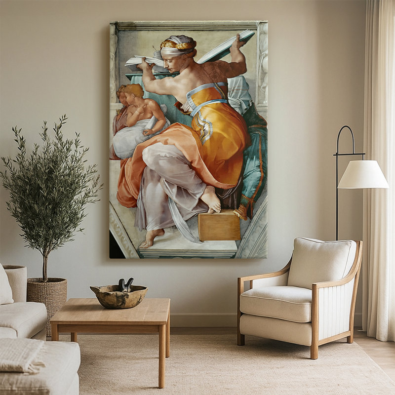 Sibylle libyen - toile tendue par Michelangelo, 32 x 48