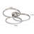 3-Ring Flush Mount LED Ceiling Light, 20 Inch