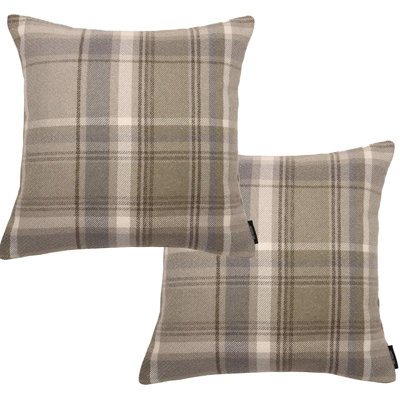 Plaid Square Cushion