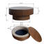 Table basse ronde avec rangement, table centrale