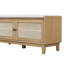 Banc de rangement Velluto Bohemian avec portes en rotin et sièges rembourrés-118666555