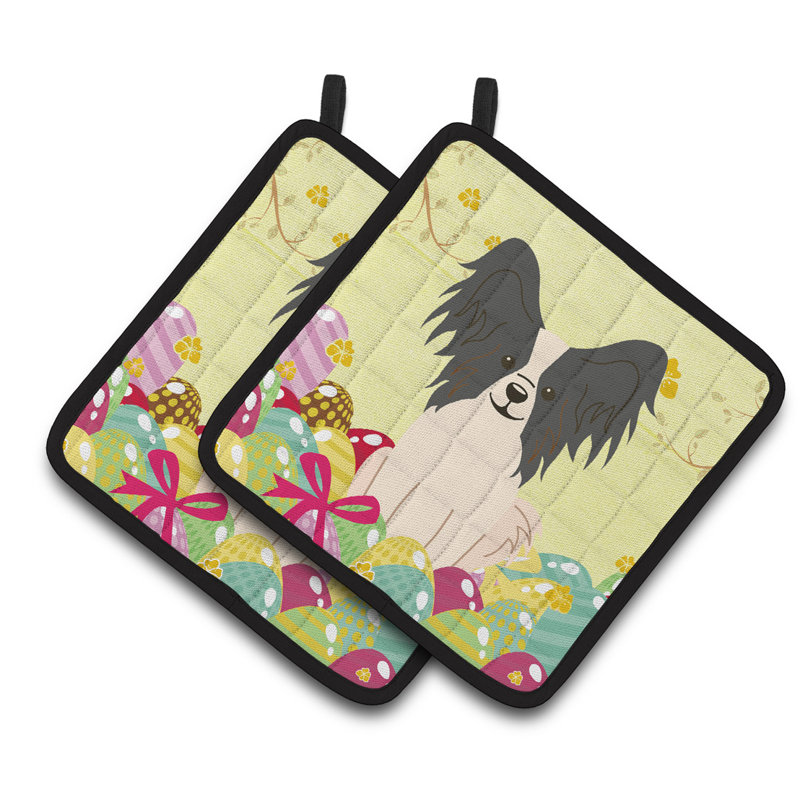 Cuisinier poignée papillon caroline de la trésors de pâques, Noir