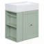 Meuble-lavabo mural avec lavabo et tablette latérale-1405692129