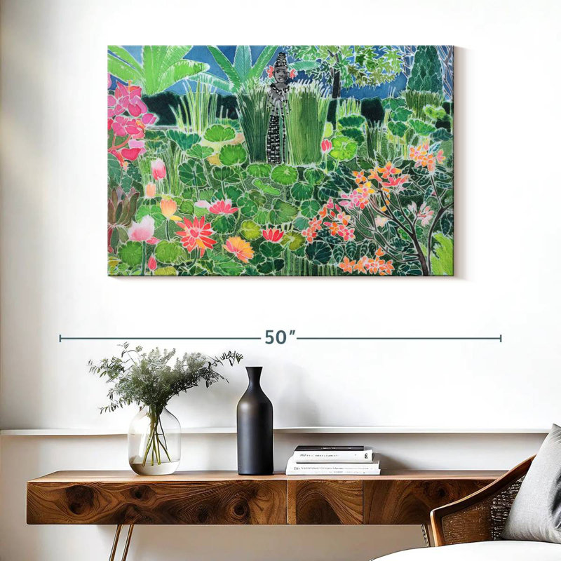 Harnek Lotus Pond Ubud Bali, 26" H x 39" W