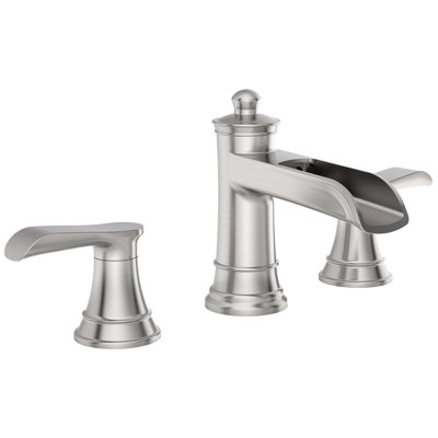 Robinet de lavabo de salle de bain à deux poignées avec drain