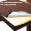 Lit superposé pour chien et chats avec marche, coussin amovible et bloc-notes, intérieur, marchepied pour chat