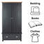 Sather 2 Door Wardrobe