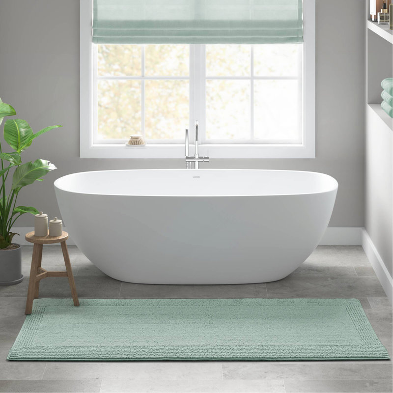 1 tapis de salle de bain réversible 100% coton 3000 g / m² touffeté 3000 g / m², Tapis de couloir 2 pi x 6 pi