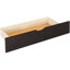 Grand lit plateforme en bois avec lit gigogne et 2 tiroirs, espresso