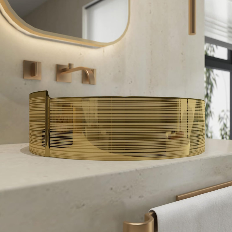 Lavabo vasque de salle de bain 16,75 pouces LUXURY