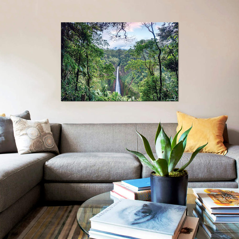 « toro cascade, costa rica » par matteo colombo, impression sur toile, H 8 po x l 12 po x P 0,75 po, Toile tendue