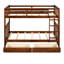 Lit superposé en noyer avec beaucoup de rangement - élégant pour les chambres Twintwin dans des échelles pour rehausser le décor de votre chambre à coucher