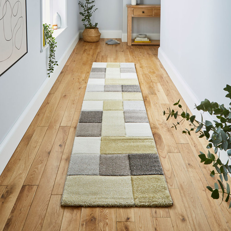 Bahnu area rug Machine Woven Runner Beige/Yellow/Sand