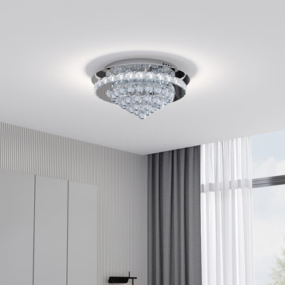 Hunter Glass LED Flush Mount