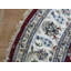 Tapis décoratif noué à la main rouge de conception unique 9 pi