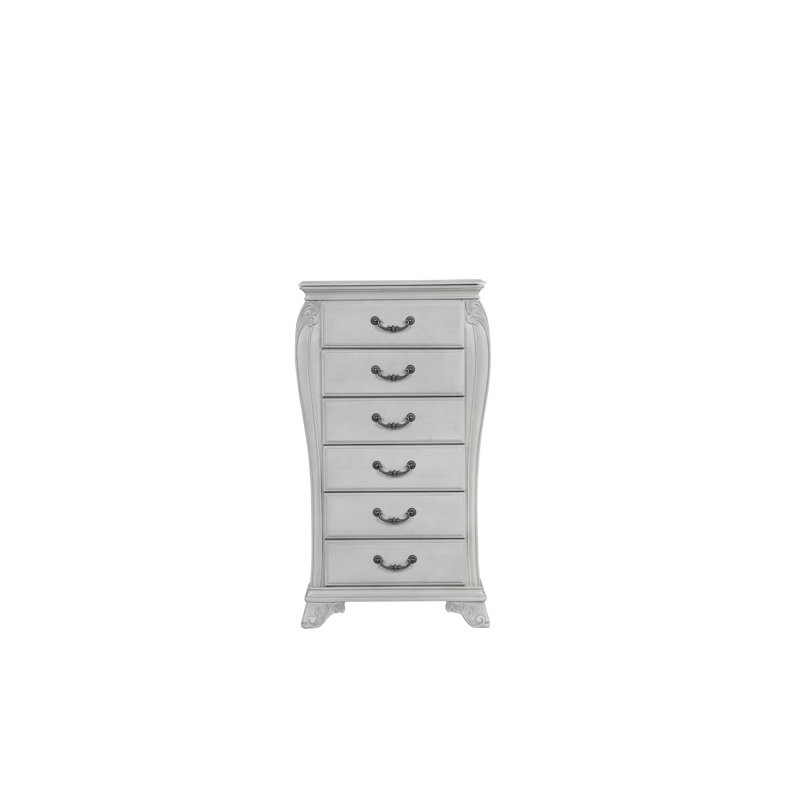 Commode à bijoux en bois massif 6 tiroirs Cambria Hills